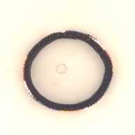 幅：6.9 (cm)×奥行：6.6 (cm)×高さ：1.3 (cm)／1 (g)，撮影・計測日：2002-11-05