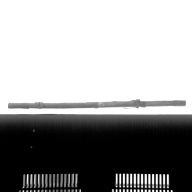 幅：5.4 (cm)×奥行：54 (cm)×高さ：2.5 (cm)／208 (g)，撮影・計測日：1986-04-21