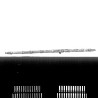 幅：7.5 (cm)×奥行：56 (cm)×高さ：3.5 (cm)／362 (g)，撮影・計測日：1986-04-18