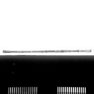 幅：5.8 (cm)×奥行：50 (cm)×高さ：1.9 (cm)／258 (g)，撮影・計測日：1986-04-18