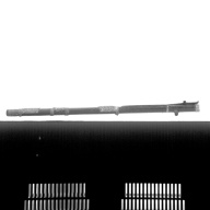 幅：5.6 (cm)×奥行：57 (cm)×高さ：4.5 (cm)／256 (g)，撮影・計測日：1986-04-18