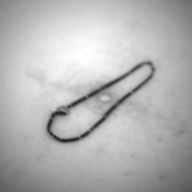 幅：0.4 (cm)×奥行：18 (cm)×高さ：0.4 (cm)／4 (g)，撮影・計測日：1995-08-16