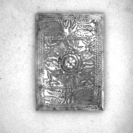 幅：3.8 (cm)×奥行：5.5 (cm)×高さ：0.9 (cm)／13 (g)，撮影・計測日：1992-12-25