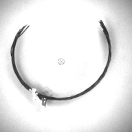 幅：0.2 (cm)×奥行：9.8 (cm)×高さ：1.2 (cm)／4 (g)，撮影・計測日：1996-12-13