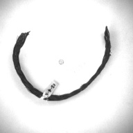 幅：0.3 (cm)×奥行：15 (cm)×高さ：2.2 (cm)／6 (g)，撮影・計測日：1996-12-17