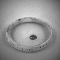 W:5.3 (cm)×D:5.3 (cm)×H:0.8 (cm)／12 (g)，Measurement date:1993-12-08