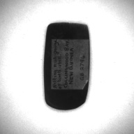 W:3.2 (cm)×D:6.1 (cm)×H:0.4 (cm)／11 (g)，Measurement date:1993-12-17