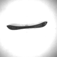 幅：11 (cm)×奥行：1.6 (cm)×高さ：0.1 (cm)／12 (g)，撮影・計測日：1996-12-27