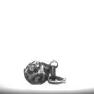 幅：1.4 (cm)×奥行：2.4 (cm)×高さ：1.3 (cm)／4 (g)，撮影・計測日：1996-12-27