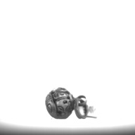 幅：1.2 (cm)×奥行：2.0 (cm)×高さ：1.1 (cm)／3 (g)，撮影・計測日：1996-12-27