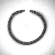 幅：8.2 (cm)×奥行：7.1 (cm)×高さ：0.6 (cm)／40 (g)，撮影・計測日：1997-02-17