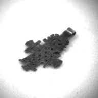 幅：2.7 (cm)×奥行：4.1 (cm)×高さ：0.4 (cm)／4 (g)，撮影・計測日：1997-02-20