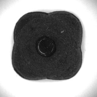 幅：13 (cm)×奥行：13 (cm)×高さ：7.4 (cm)／40 (g)，撮影・計測日：1997-04-15