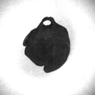 幅：3.4 (cm)×奥行：3.9 (cm)×高さ：2.4 (cm)／30 (g)，撮影・計測日：1997-04-07