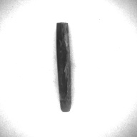 幅：0.9 (cm)×奥行：6.2 (cm)×高さ：0.8 (cm)／10 (g)，撮影・計測日：1997-05-21