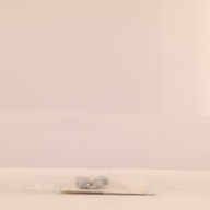 幅：0.9 (cm)×奥行：4.9 (cm)×高さ：0.8 (cm)／7 (g)，撮影・計測日：2000-12-25